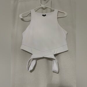 NWT Express women White Body Contour Cut Out Sleeveless Women's Top size M